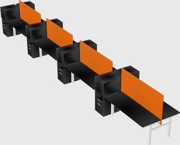 Shared electric desk + cabinet