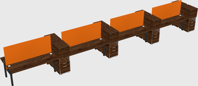 Shared electric desk + cabinet