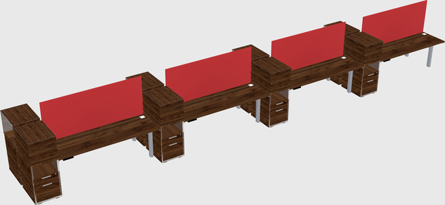 Shared electric desk + cabinet