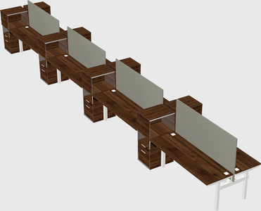 Shared electric desk + cabinet