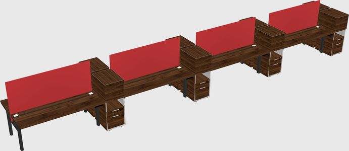 Shared electric desk + cabinet