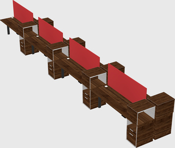 Shared electric desk + cabinet