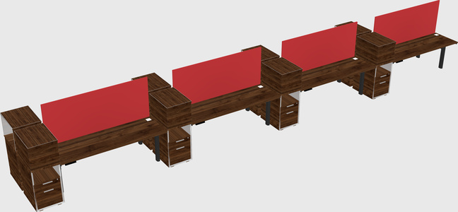 Shared electric desk + cabinet