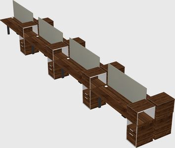 Shared electric desk + cabinet