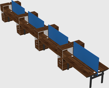 Shared electric desk + cabinet