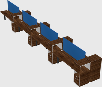 Shared electric desk + cabinet