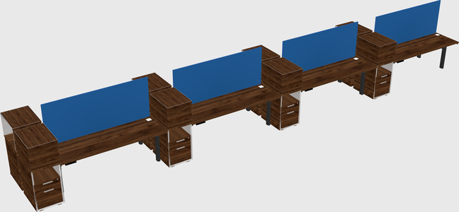 Shared electric desk + cabinet