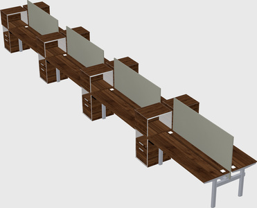Shared electric desk + cabinet