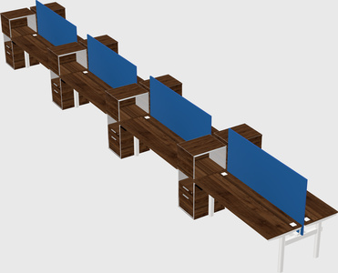 Shared electric desk + cabinet