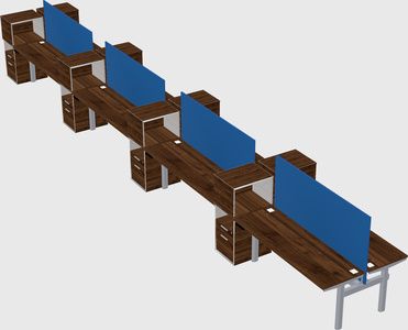 Shared electric desk + cabinet