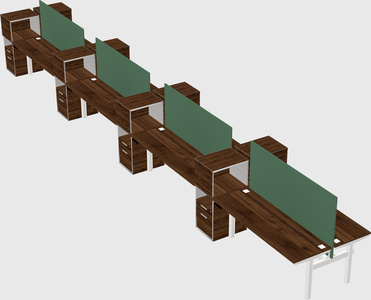 Shared electric desk + cabinet
