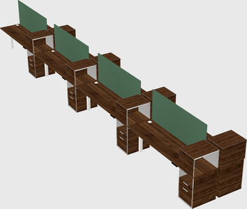 Shared electric desk + cabinet