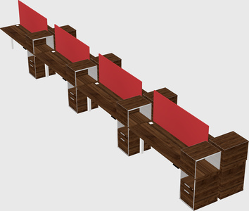 Shared electric desk + cabinet