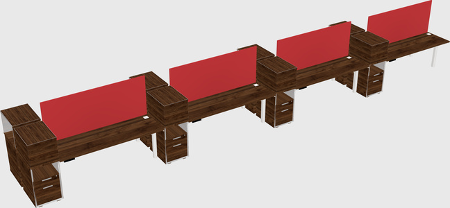 Shared electric desk + cabinet