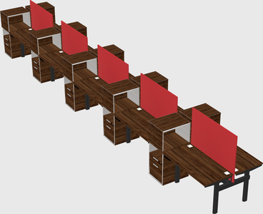 Shared electric desk + cabinet