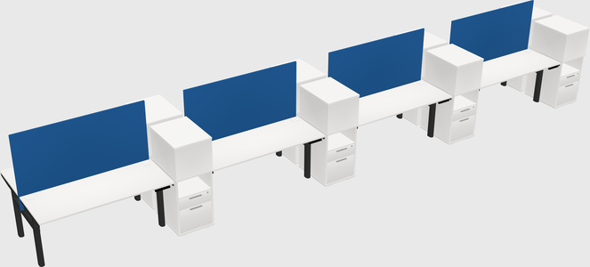 Shared electric desk + cabinet