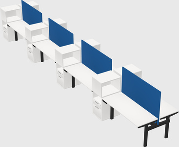 Shared electric desk + cabinet