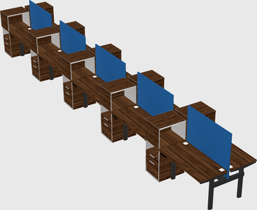 Shared electric desk + cabinet