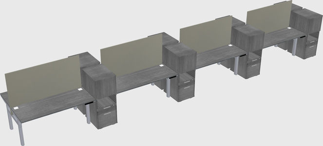 Shared electric desk + cabinet