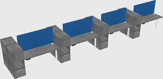 Shared electric desk + cabinet