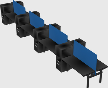 Shared electric desk + cabinet
