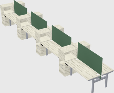 Shared electric desk + cabinet