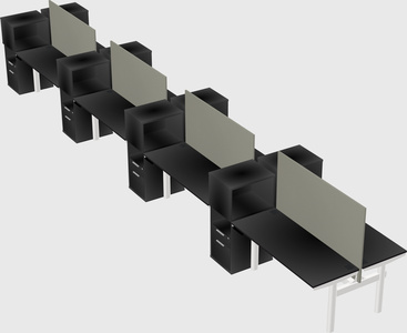 Shared electric desk + cabinet