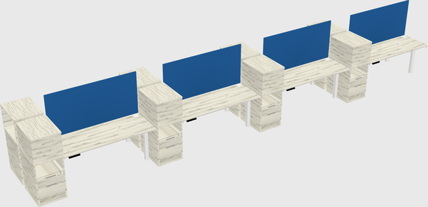 Shared electric desk + cabinet