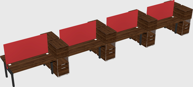 Shared electric desk + cabinet