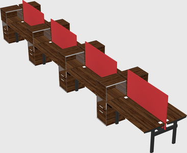 Shared electric desk + cabinet