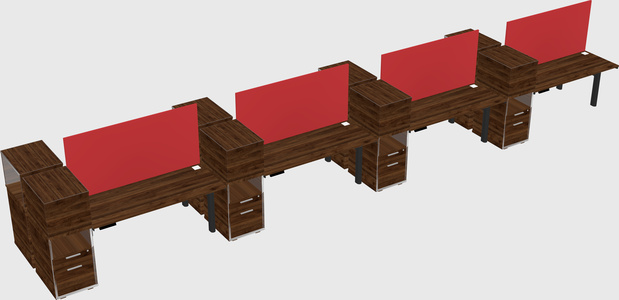 Shared electric desk + cabinet