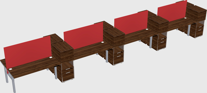 Shared electric desk + cabinet