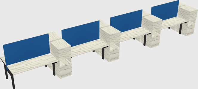 Shared electric desk + cabinet