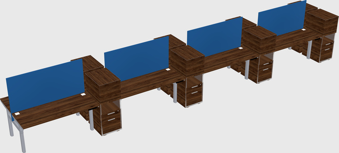Shared electric desk + cabinet