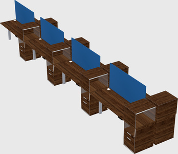 Shared electric desk + cabinet