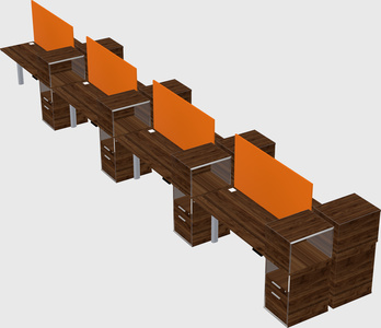 Shared electric desk + cabinet