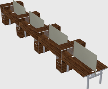 Shared electric desk + cabinet