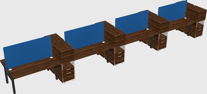 Shared electric desk + cabinet