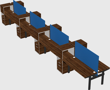 Shared electric desk + cabinet