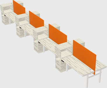 Shared electric desk + cabinet