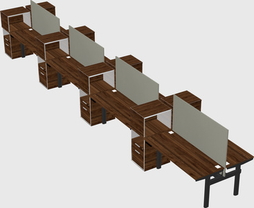 Shared electric desk + cabinet