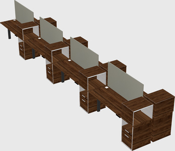 Shared electric desk + cabinet