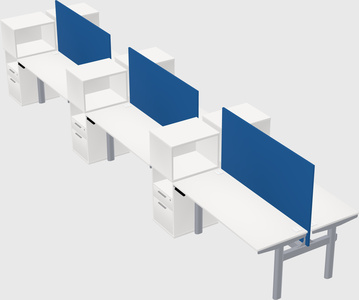Shared electric desk + cabinet