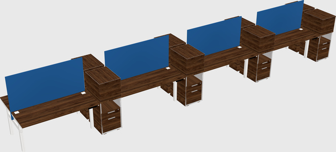 Shared electric desk + cabinet