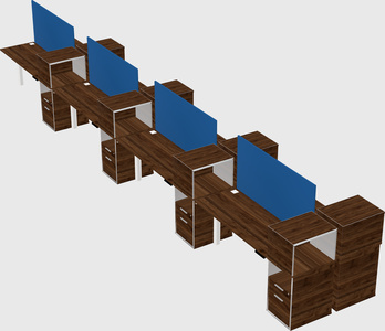 Shared electric desk + cabinet