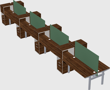 Shared electric desk + cabinet