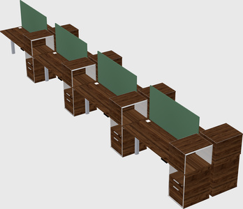 Shared electric desk + cabinet