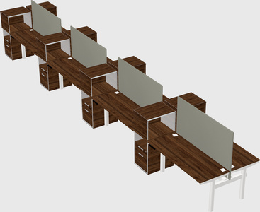 Shared electric desk + cabinet