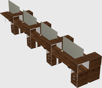 Shared electric desk + cabinet