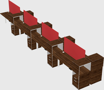 Shared electric desk + cabinet